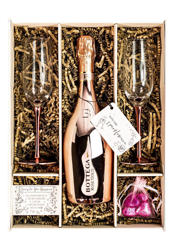 Bottega Rose Gold 75cl Sparkling Wine Gift Set - The Keico