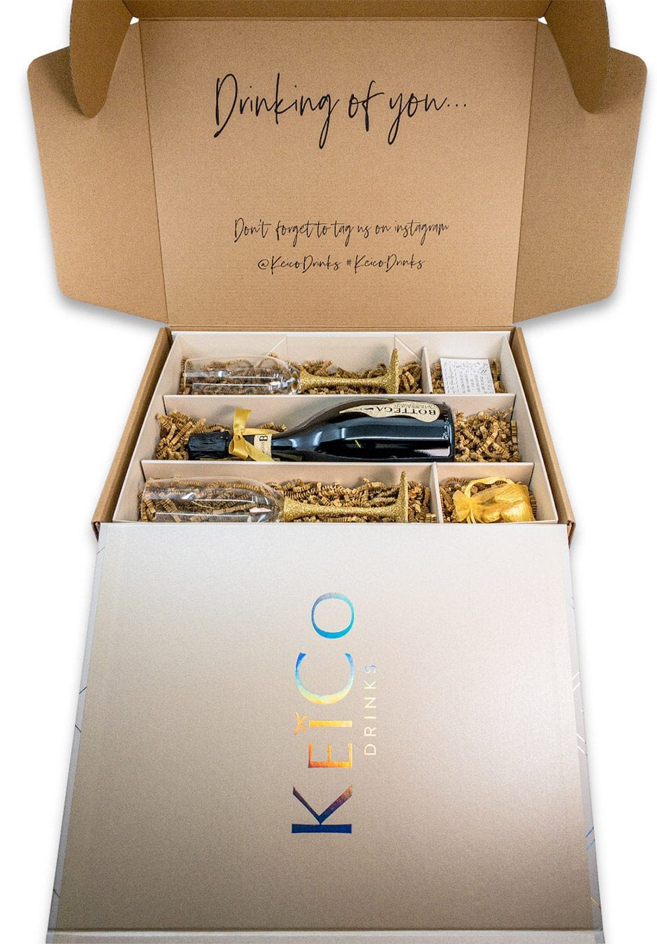 Bottega Rive Prosecco DOC Sparkling Gift Set | Gilded Elegance in a ...
