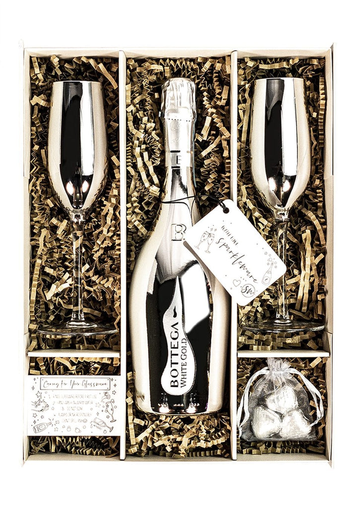 Bottega White Gold Sparkling Wine, 75cl Gift Set - The Keico