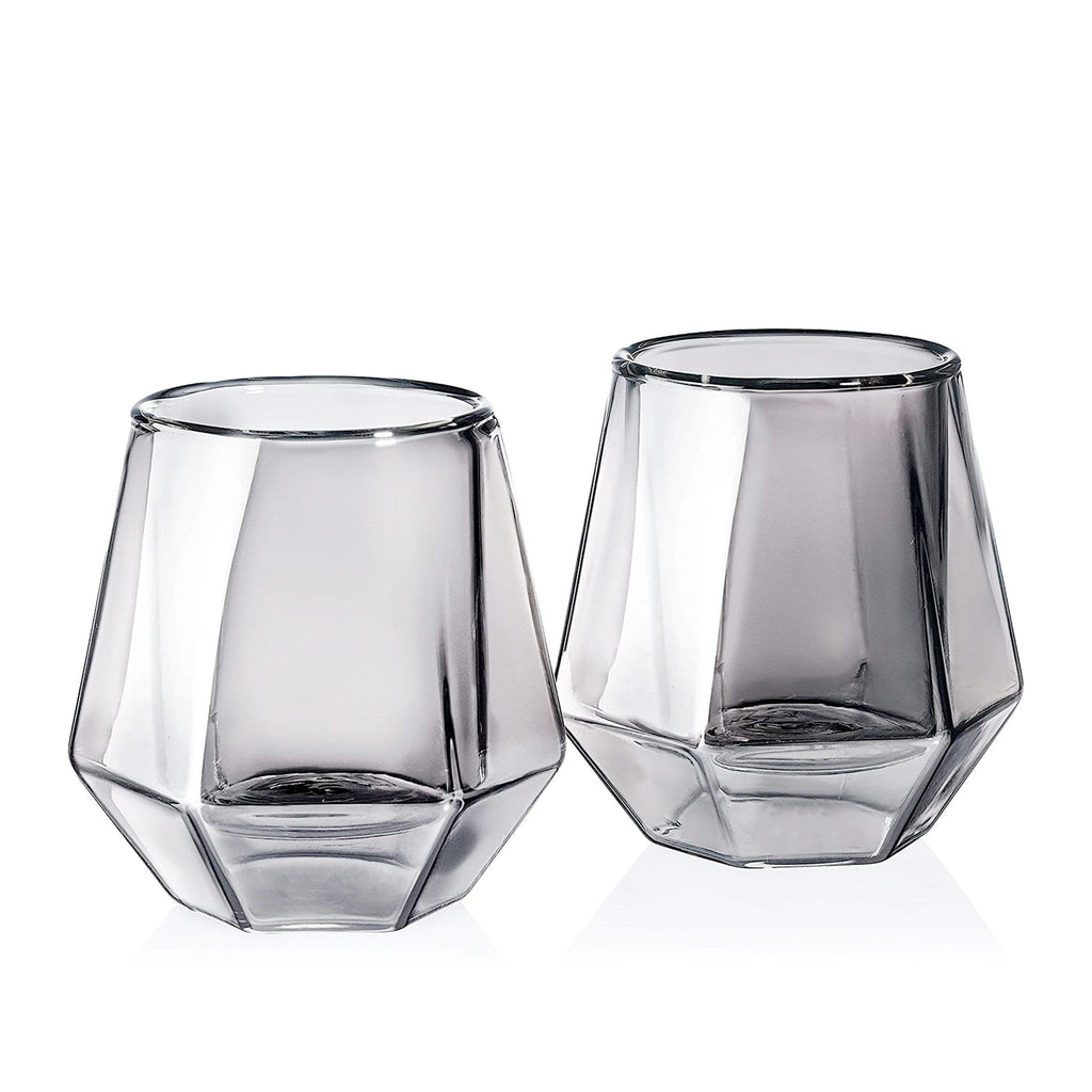 Set of 2 Sparkleware® Smoked Tumbler Glasses - The Keico
