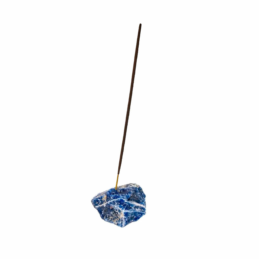Sodalite Crystal Incense Stick Holder - The Keico