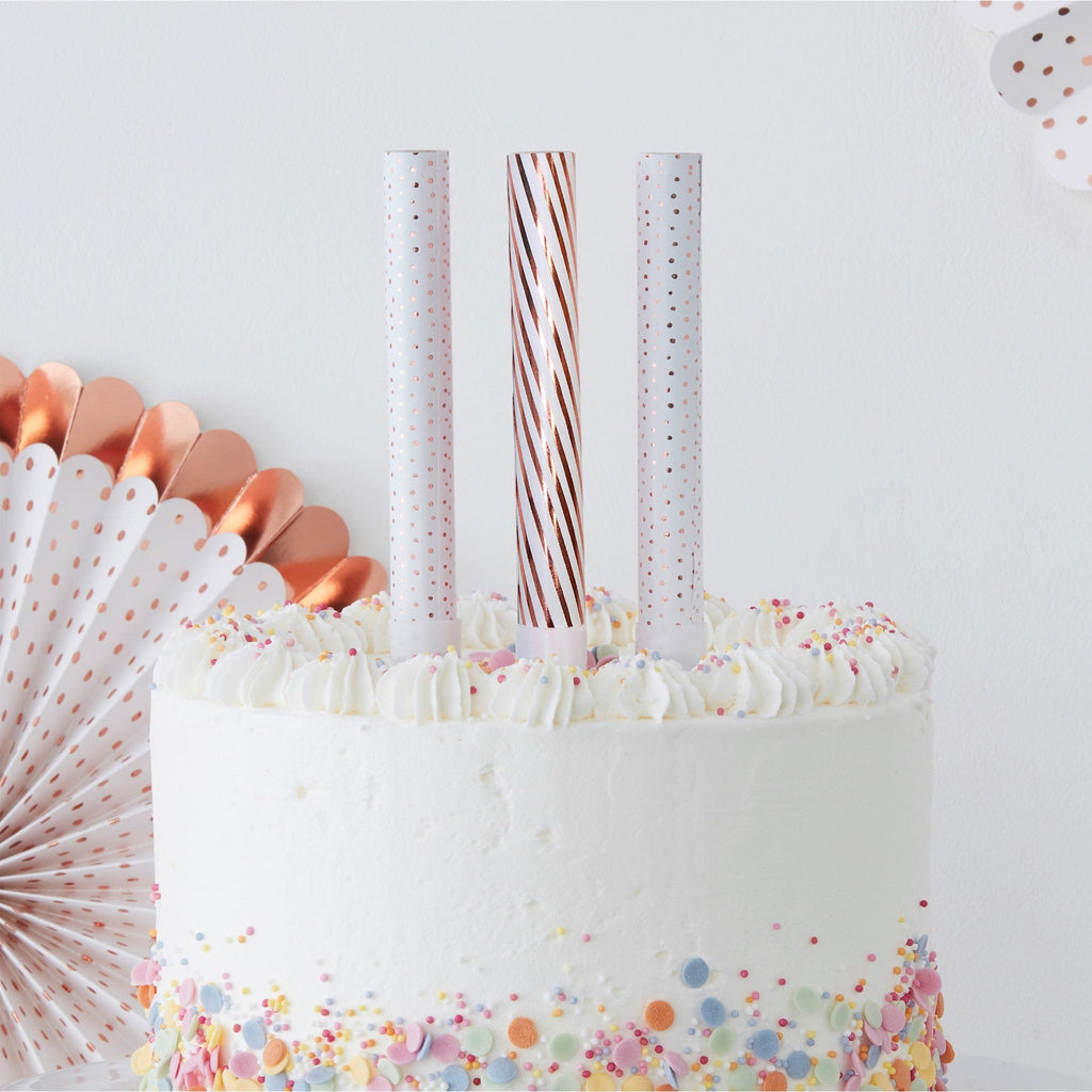 Sparkling Fountain Cake Candle Toppers | Birthday | The KeiCo