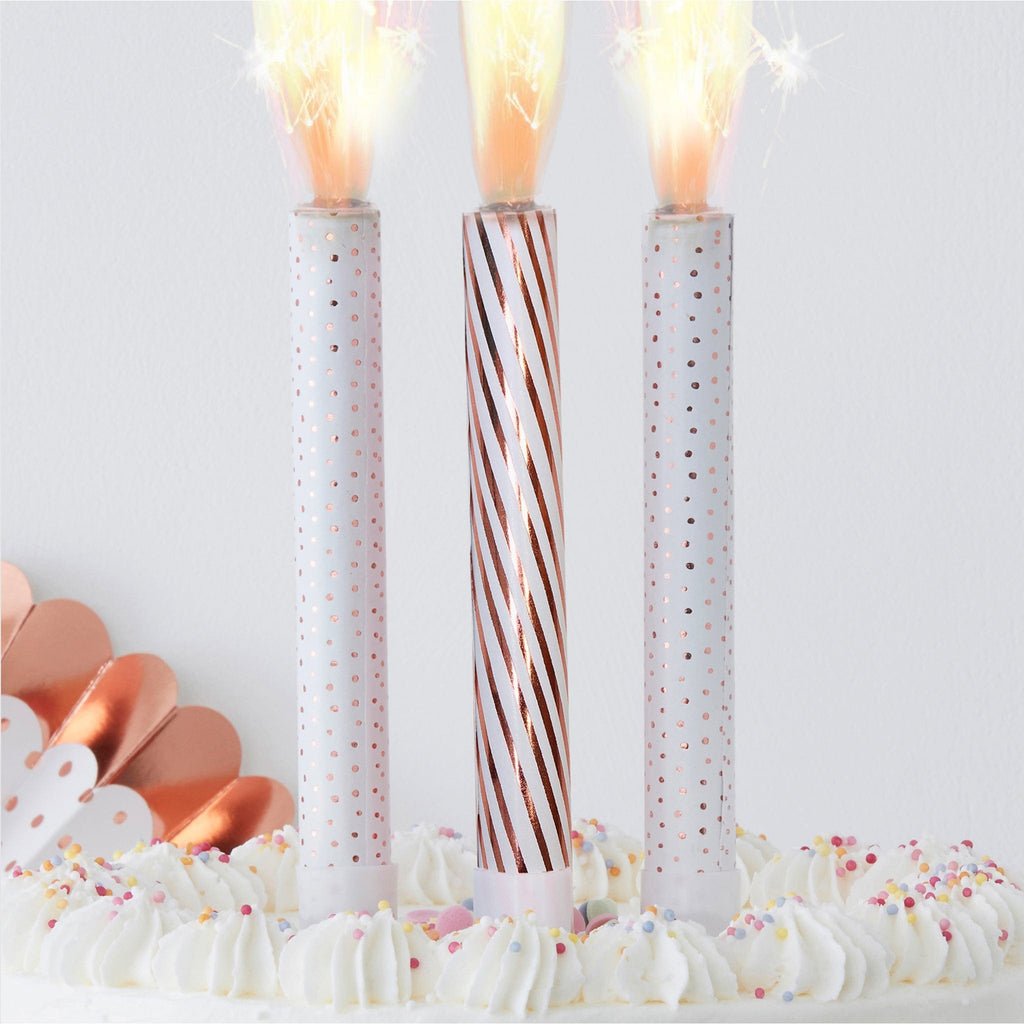 Sparkling Fountain Cake Candle Toppers | Birthday | The KeiCo
