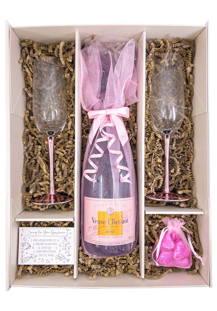 Pink Veuve Clicquot Rosé 75cl Gift Set - The Keico