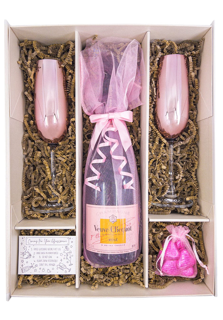 Pink Veuve Clicquot Rosé 75cl Gift Set - The Keico