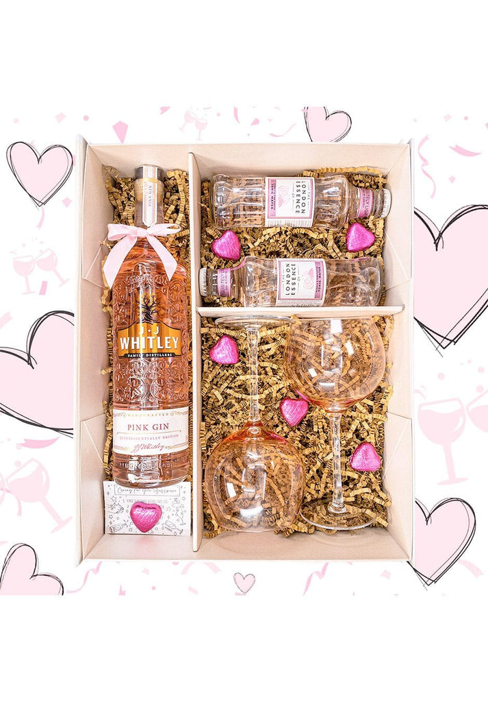 JJ Whitley Pink Gin 70cl Gift Set - The Keico