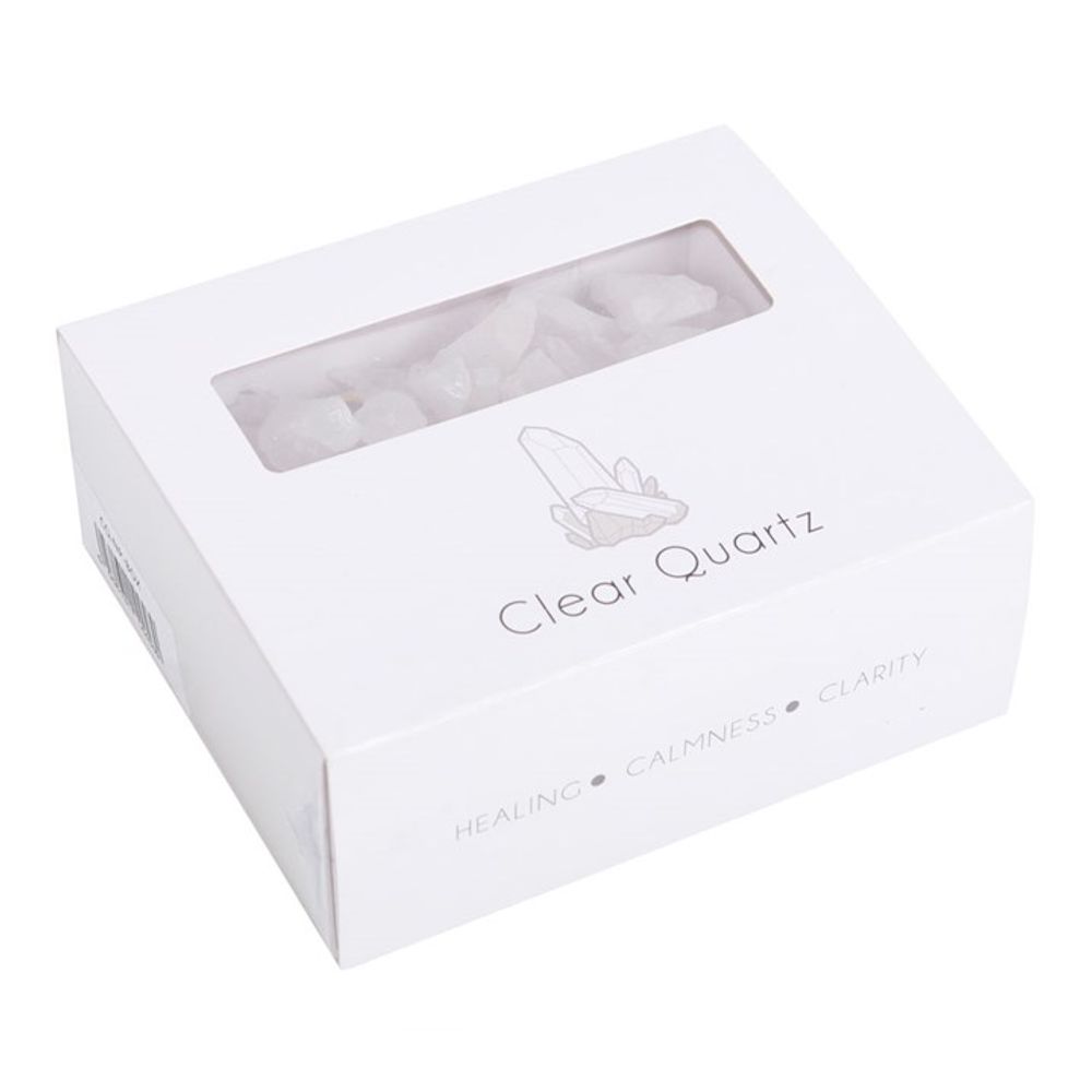 Healing & Clarity Crystals: Box of Clear Quartz Rough Chips 