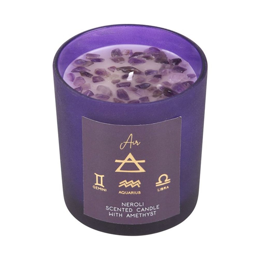 Zodiac Amethyst Crystal Candle | Birthday Gifts | KeiCo